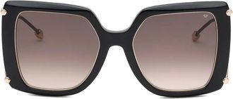 Philipp Plein Eyewear Occhiali da sole Queen geometrici - Nero