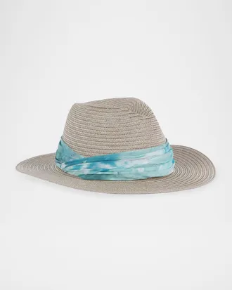 Eugenia Kim Courtney Sash Woven Packable Fedora
