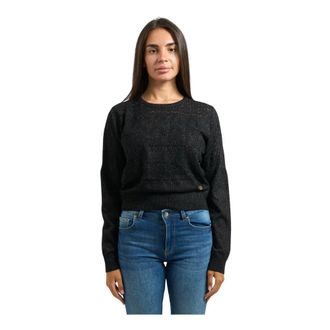 Yes-Zee YES Zee, Truien & Vesten, Dames, Zwart, XL, Zwarte trui met ID 1361