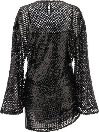 The Attico Womens Black Polyester Short Dress