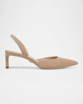 Veronica Beard Caroline Suede Slingback Pumps