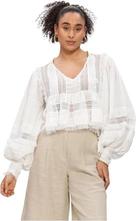 Mes Demoiselles... Overhemden, Dames, Wit, S, Katoen, Melody Blouse