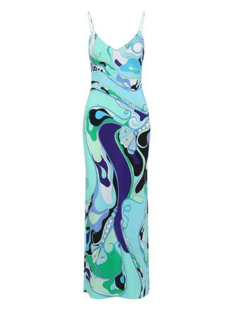Pucci silk dress - women - Silk - 40 - Green