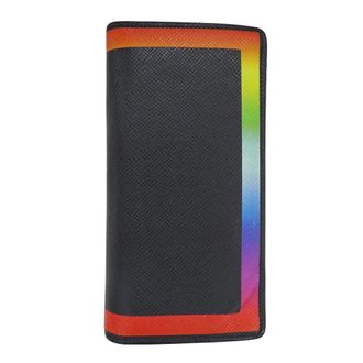 Louis Vuitton Taiga Noir Taiga Leather Wallet (Bi-Fold) (Pre-Owned)