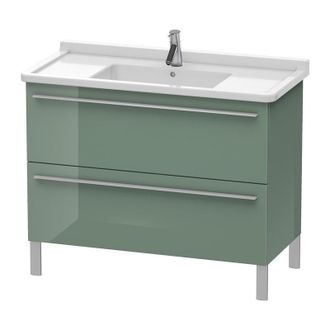 Duravit Duravit X-large Mueble De Pared 6537, 2 Extra&iacute;bles, 1000mm Para Starck 3 030410, Color (frente/cuerpo): Jade Laca Alto Brillo - Xl653700303
