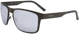 Guess Smoke Mirror Rectangular Mens Sunglasses GF0197 20C 55
