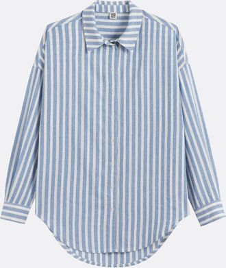 La Redoute Collections Gestreept hemd, lange mouwen, Signature APOLLINE