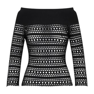 Alaia Dames, Truien, Zwart, Maat: XS Viscose