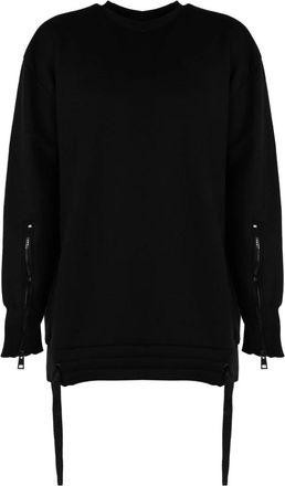 La Haine Inside Us Felpa Oversize con Orlo Coulisse - - Sweatshirts & Hoodies - Uomo - Nero - L