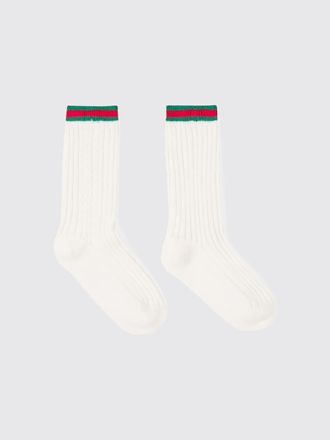 Gucci Calze Web in maglia di cotone a coste
