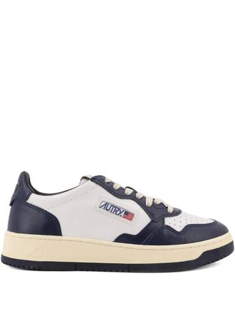 Autry Medalist rounded-toe lace-up sneakers - Wit