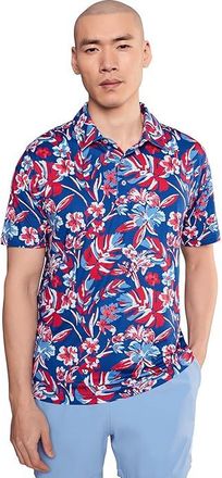Chubbies Chubbies The Star Spangled Bloom (performance Polo) Mens Clothing Bright Blue Floral : 2XL, Polyester/Spandex