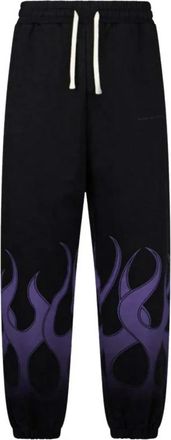 Vision Of Super Flames Lichtgewicht Trainingsbroek Man Broek - Heren - Sweatpants - Zwart - XL - Broeken