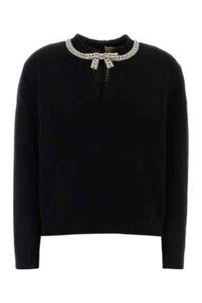 Valentino Garavani Black Wool Sweater