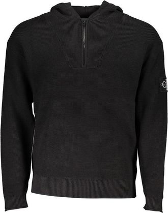 Calvin Klein Cotton Mens Sweater Hooded Half Mens Zip