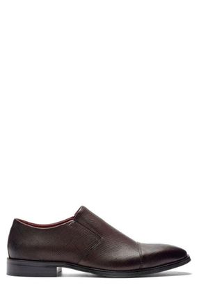 Carlos By Carlos Santana Eclipse Cap Toe Loafer in Brown Leather at Nordstrom, Size 10.5