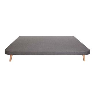 Colch&oacute;n Morfeo Base Tapizada Alta Gama Gris 150x190 con Refuerzo Antideslizante