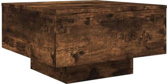 vidaXL Vidaxl - Mesa de centro madera de ingeniería roble ahumado 55x55x31 cm