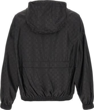 Gucci Mens Black Polyamide Shell Jacket Clothing