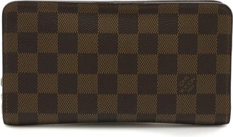 Louis Vuitton Damier Brown Damier Canvas Long Wallet (Bi-Fold) (Pre-Owned)