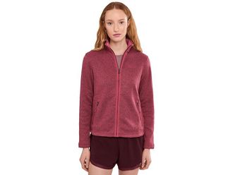 Marmot Drop Line Jacket Womens Jacket Dried Rose Heather : SM, Fleece/Polyester