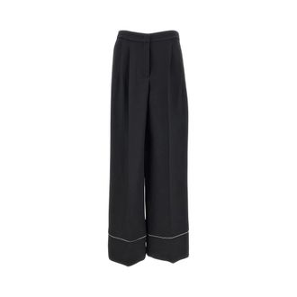 Fendi Wide Trousers - female - Fendi - Wide Trousers - Black - XS - Trousers