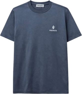 Premiata PA 1050 T-Shirt - Heren - T-shirts - Blauw - M - Katoen - Tops