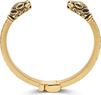 Nialaya Panther Bangle in Gold at Nordstrom, Size X-Large