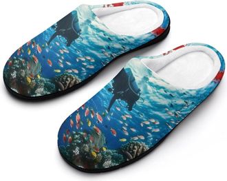 Generic Scuba Diving Mens Slippers Comfortable And Non-slip Cotton Slipper Shoe for House
