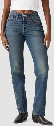 Levi's 501 Curve Jeans Women Solargenic Denim Stretch Straight Leg JAX1486