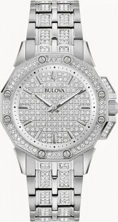 Bulova Womens 96L305 Ladies Octava Watch - Silver - One Size