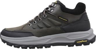 Skechers Mens 204699 Char Sneaker, Charcoal Leather, 8 UK