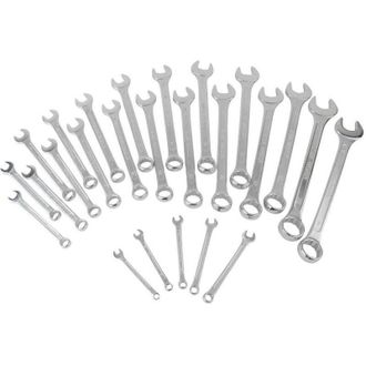 Trade Shop Trade Shop - Kit 25 Llaves De Horquilla De Estrella Combinadas De Acero Polig&oacute;nico Fijas Inglesas