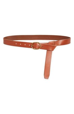 Madewell Extended Leather Belt in English Saddle at Nordstrom, Size Small