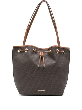 Michael Michael Kors Borsa tote con coulisse - Marrone