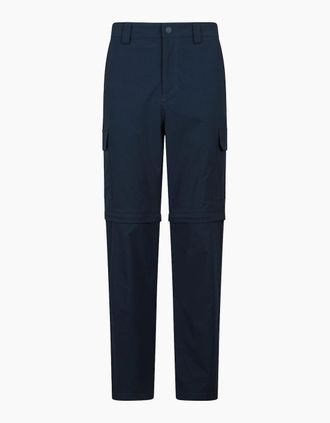Mountain Warehouse Mens Mountain Warehouse Mens Delta Stretch Zip-Off Regular Cargo Trousers - Navy - Size: 30