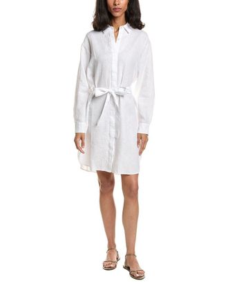 James Perse Linen Mini Shirt Dress