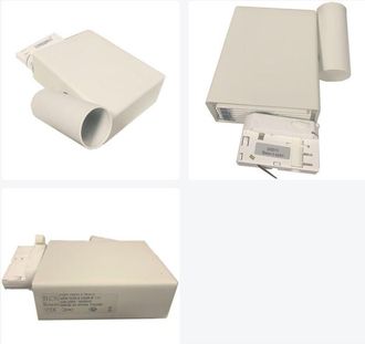 FLOS F2449009 Fort Knox 2 Trac Proyector Sobre Carril Blanco Para Bombilla 35w Gx8.5 Cdm-r111