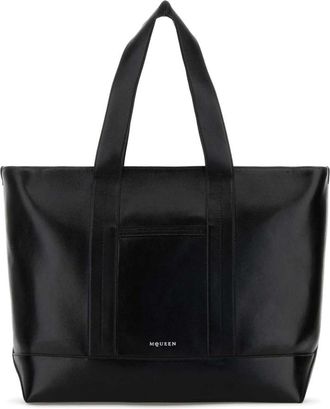Alexander McQueen Leren Shopper - Heren - Shoppers - Zwart - ONE Size - Leer - Tassen