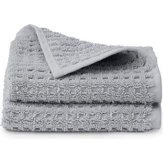 Boll & Branch Set of 2 Waffle Organic Cotton Washcloths in Shore at Nordstrom
