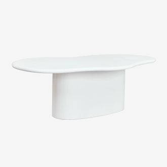 Sklum Sklum - Mesa De Comedor Ovalada 230x130 Cm En Cemento Vaduz