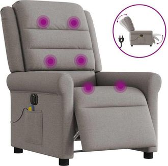 vidaXL Vidaxl - Sill&oacute;n Reclinable De Masaje El&eacute;ctrico Tela Gris Taupe
