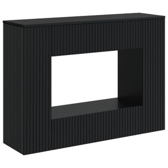 vidaXL Mesa Consola Rayado Negro 101 X 29 X 74 Cm Madera De Ingenier&iacute;a Vidaxl