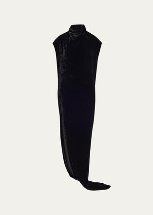 Rick Owens EDFU Velvet Slit Gown