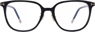 Tom Ford Blue Light Block Square Ladies Eyeglasses FT5778-D-B 001 53