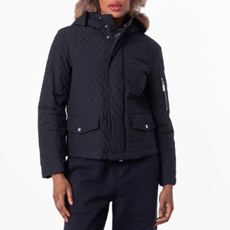 Burberry Womens Black Quilted Insulated Jacket, Size X-Small