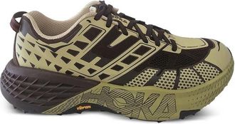 Hoka One One Green Geometric Mafate Speed Sneakers