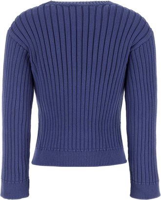 Marni Womens Sweater Blue Cotton Nylon