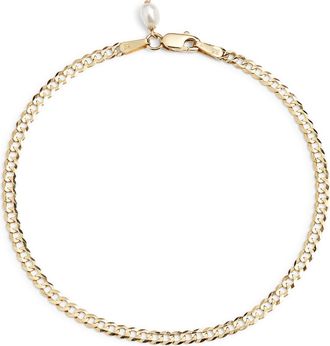 Poppy Finch Curb Chain Bracelet in 14Kyg at Nordstrom, Size 7