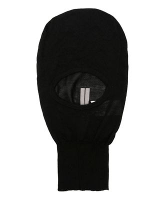 Rick Owens wool balaclava - women - Virgin Wool - One Size - Black